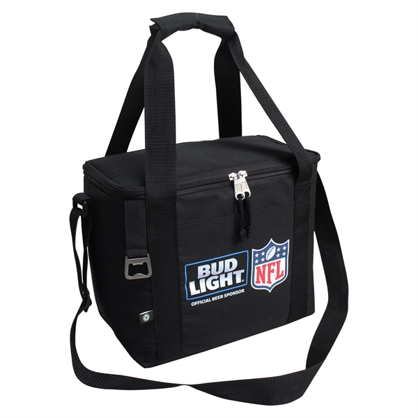 This eco-friendly recycled PET cooler is big enough to carry food... from ASI 79384 Preferred Nation Inc