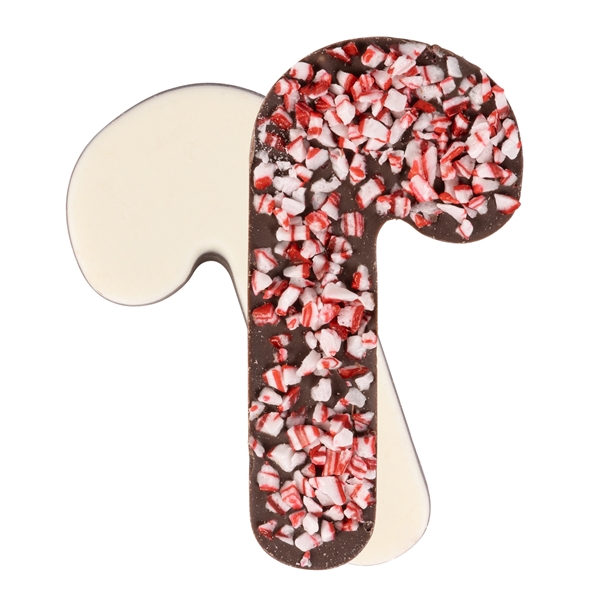 Flip top box with candy cane, peppermint bark shapes and gingerbread... from ASI 44900 NC Custom (CI/Lanco) / Chocolate Inn