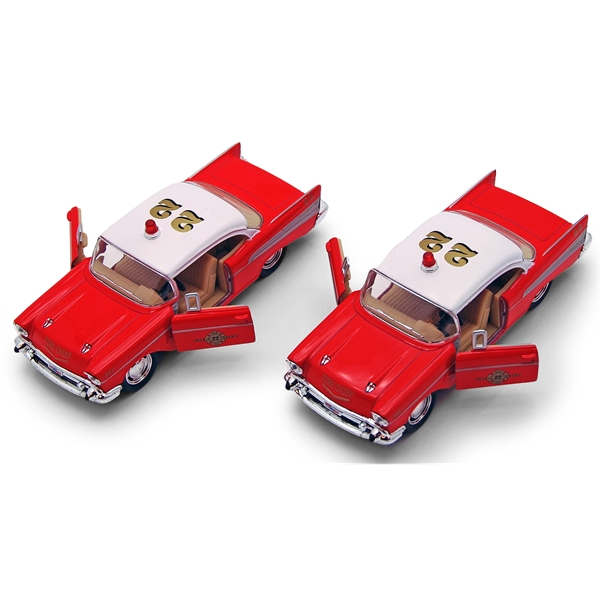 Die cast metal Chevrolet Bel Air Hard top toy vehicle.... from ASI 85620 H M Schmidt Co Inc / Traveling Billboard