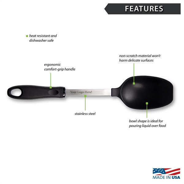 The Basting Spoon is a non-scratch utensil that can be used... from ASI 35560 American Made Cutlery