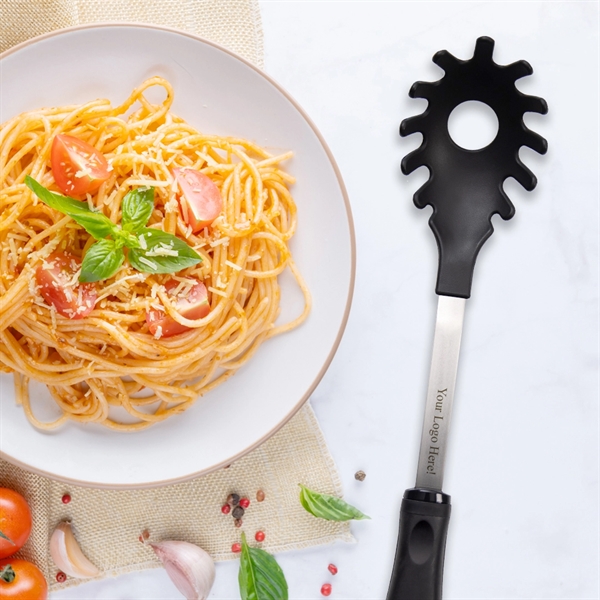 The non-scratch Pasta Server is heat resistant, dishwasher safe, and won't... from ASI 35560 American Made Cutlery