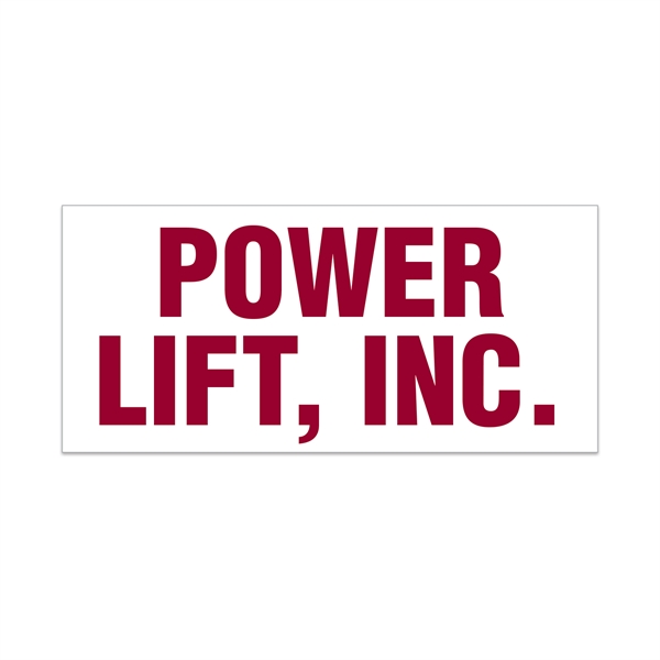 Custom decal made of white polyester that can be applied to... from ASI 56950 Gill Studios Inc / Gill-Line®