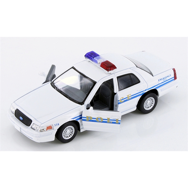 Die cast metal vehicle police car.... from ASI 85620 H M Schmidt Co Inc / Traveling Billboard