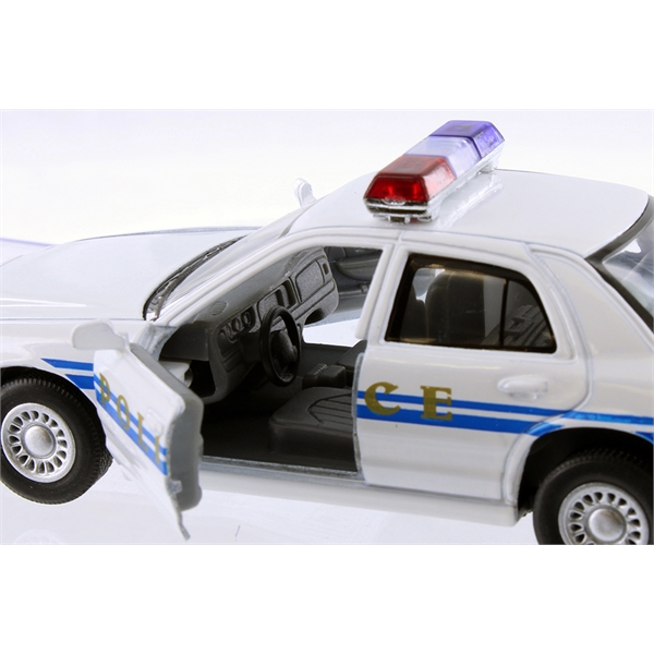 Die cast metal vehicle police car.... from ASI 85620 H M Schmidt Co Inc / Traveling Billboard