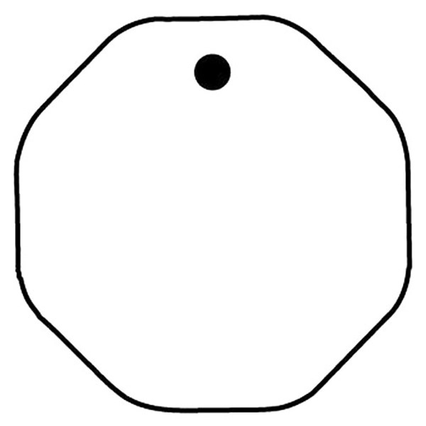 Key Tags - Soft Vinyl - Octagon - Spot Color Screen... from ASI 80210 Quikey Mfg Co Inc / Quikey Line