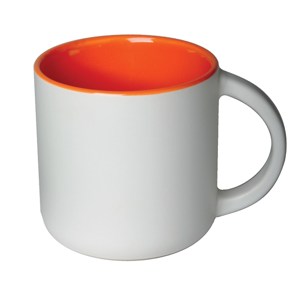 14 Oz. ceramic mug in two-tone with matte finish.... from ASI 74245 Nordic Co Inc / Nordic Nordic Promos