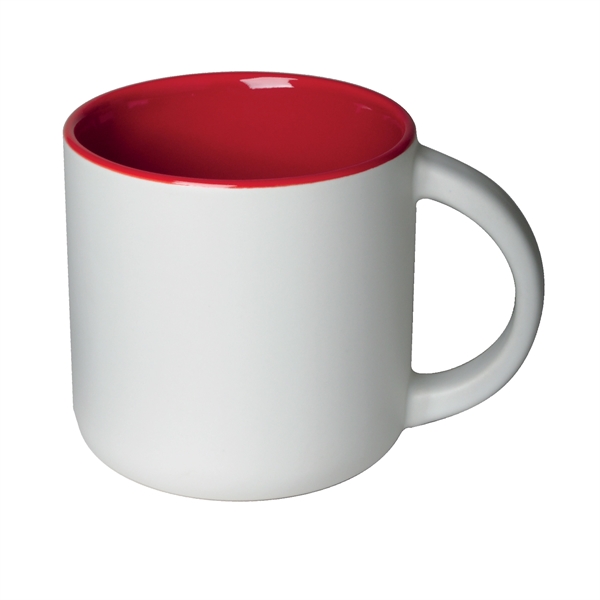 14 Oz. ceramic mug in two-tone with matte finish.... from ASI 74245 Nordic Co Inc / Nordic Nordic Promos