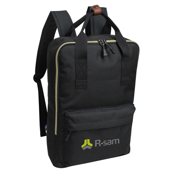 This tote backpack is fashionable and functional. Made of heathered 600D... from ASI 79384 Preferred Nation Inc