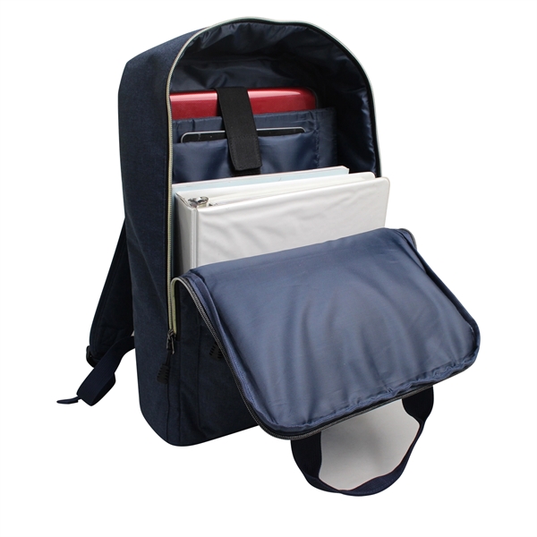This tote backpack is fashionable and functional. Made of heathered 600D... from ASI 79384 Preferred Nation Inc