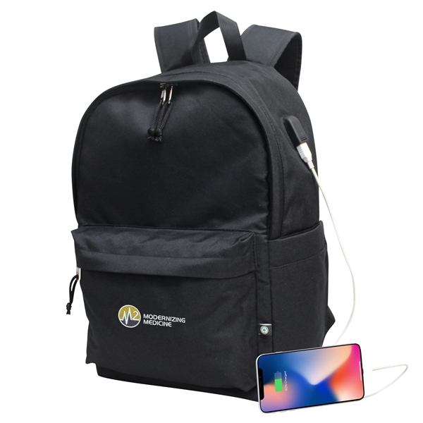 This classic computer backpack is made of eco friendly recycled PET... from ASI 79384 Preferred Nation Inc