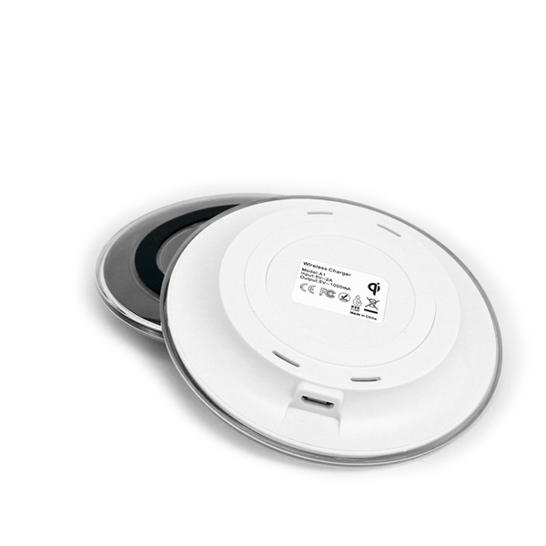 Classic round wireless charger for your next campaign. Add your logo... from ASI 90154 Sunjoy Group Inc