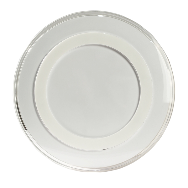 Classic round wireless charger for your next campaign. Add your logo... from ASI 90154 Sunjoy Group Inc