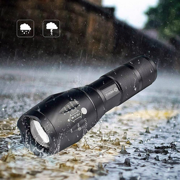 VERY bright water resistant 700 lumen LED tactical flashlight with zoom... from ASI 90154 Sunjoy Group Inc