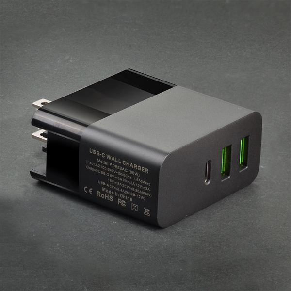The Haas 65W GaN Wall Charger has USB-C Power Delivery port... from ASI 90154 Sunjoy Group Inc