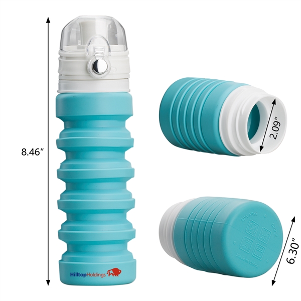 The Pearch 17oz Silicone Collapsible Water Bottle is a great product... from ASI 90154 Sunjoy Group Inc