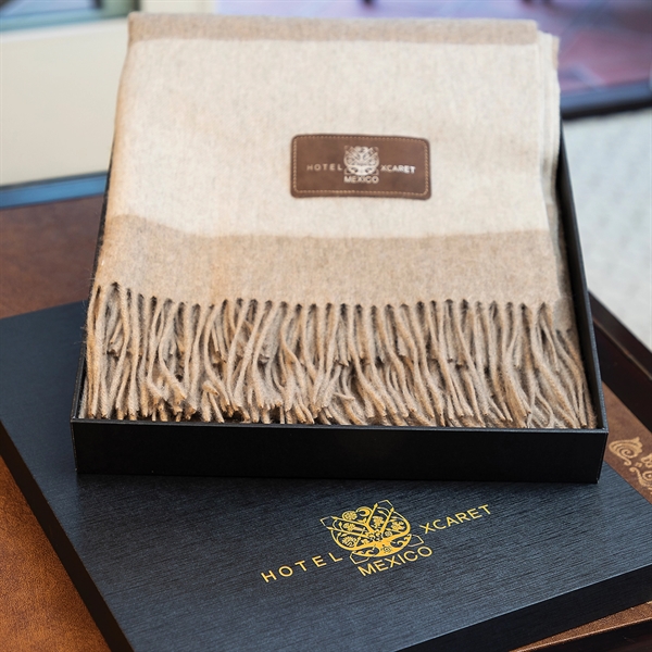 50" x 70" 100% cashmere blanket with 3.15" fringes comes packaged... from ASI 90913 Terry Town