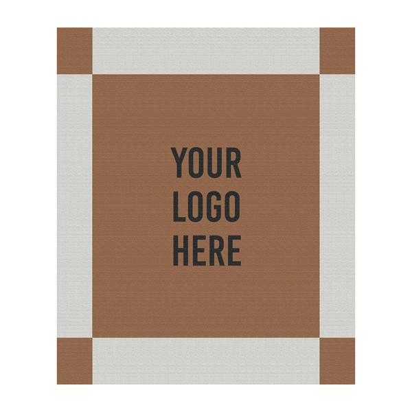 50" x 60" edge-to-edge knitted woven blanket made of 100% acrylic.... from ASI 90913 Terry Town