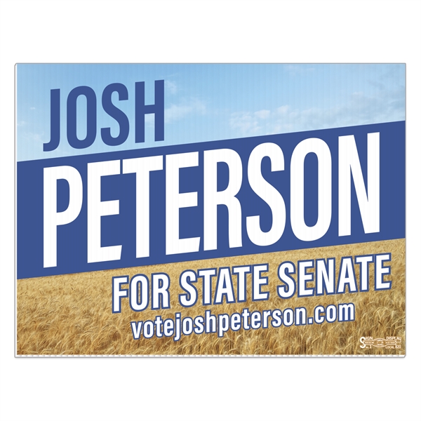 Corrugated Plastic Sign: Full Color-Full Bleed (18"x24").... from ASI 56950 Gill Studios Inc / Gill-Line®