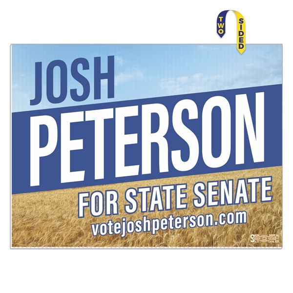 Corrugated Plastic Sign: Full Color-Full Bleed (18"x24").... from ASI 56950 Gill Studios Inc / Gill-Line®