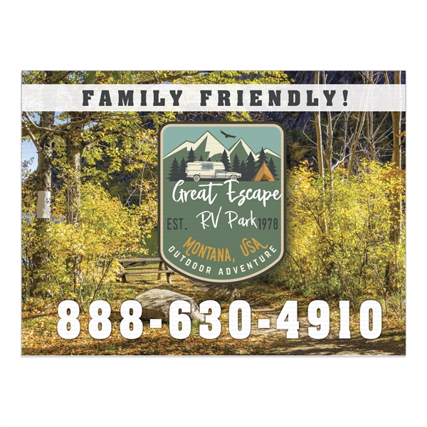 Corrugated Plastic Sign: Full Color-Full Bleed (36"x48").... from ASI 56950 Gill Studios Inc / Gill-Line®