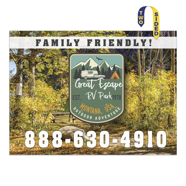 Corrugated Plastic Sign: Full Color-Full Bleed (36"x48").... from ASI 56950 Gill Studios Inc / Gill-Line®