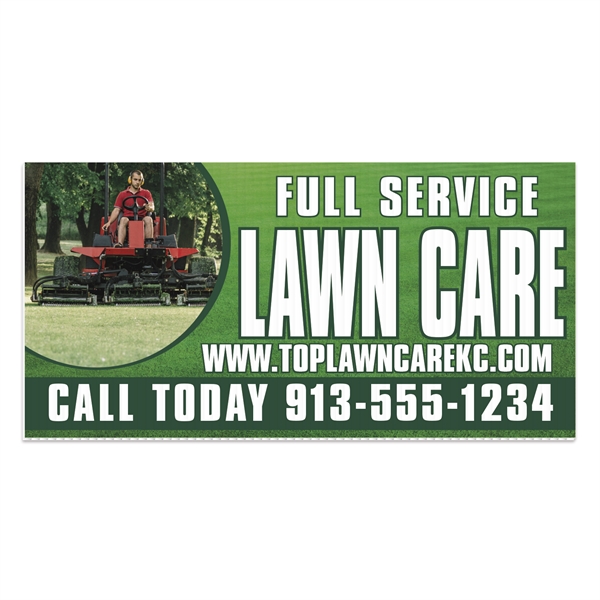 Corrugated Plastic Sign: Full Color-Full Bleed (12"x24").... from ASI 56950 Gill Studios Inc / Gill-Line®