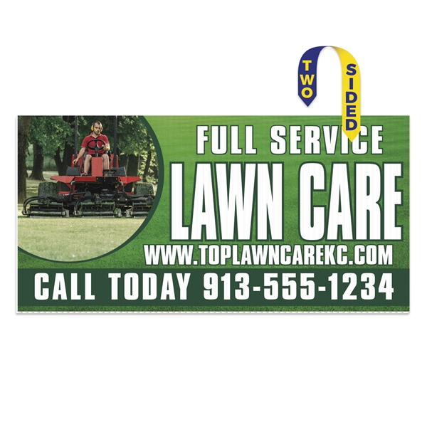 Corrugated Plastic Sign: Full Color-Full Bleed (12"x24").... from ASI 56950 Gill Studios Inc / Gill-Line®