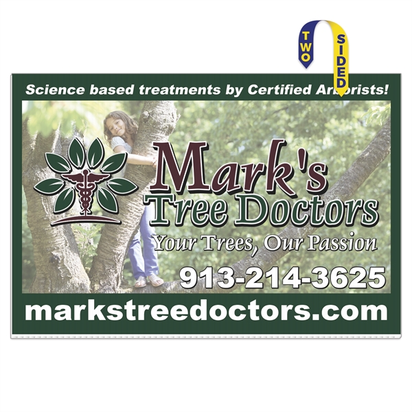 Corrugated Plastic Sign: Full Color-Full Bleed (16"x24").... from ASI 56950 Gill Studios Inc / Gill-Line®