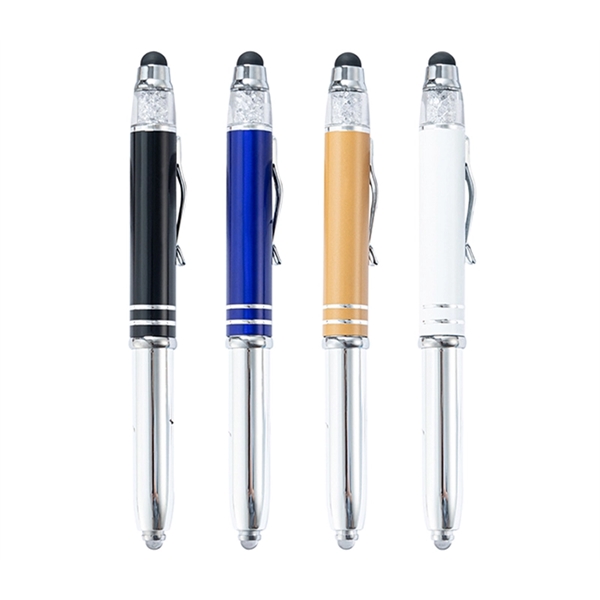 Stylus pen with LED light plus 1 color silkscreen imprint or... from ASI 37218 Athena Promo (tm)