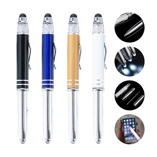 Stylus pen with LED light plus 1 color silkscreen imprint or... from ASI 37218 Athena Promo (tm)