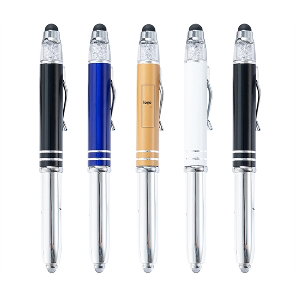 Stylus pen with LED light plus 1 color silkscreen imprint or... from ASI 37218 Athena Promo (tm)