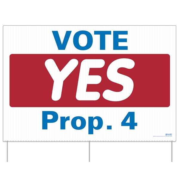 Corrugated Plastic Sign w/ 3 Rods: full color (32"x48").... from ASI 56950 Gill Studios Inc / Gill-Line®