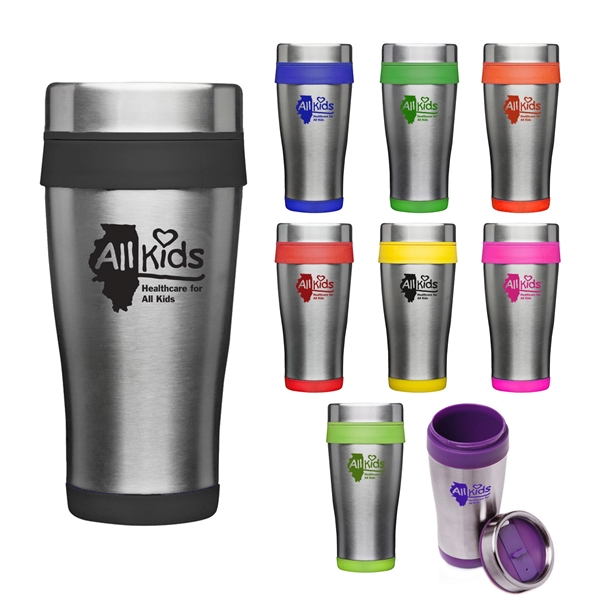 16oz stainless steel travel tumbler.... from ASI 52710 Lincoln Line