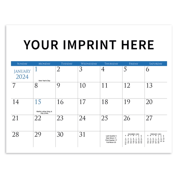 Small Quantity Custom Appointment 2024 Calendar... from ASI 40480 Koozie Group / Norwood Triumph Calendar