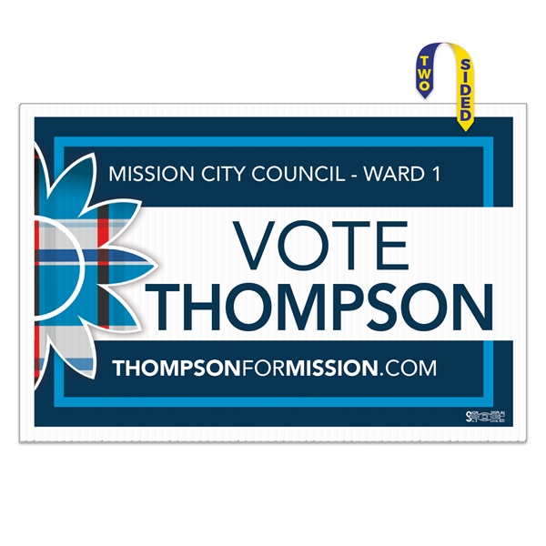 Corrugated Plastic Sign: Full Color-Full Bleed (12"x18").... from ASI 56950 Gill Studios Inc / Gill-Line®