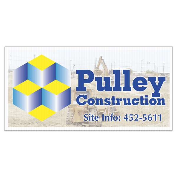 Corrugated Plastic Sign: Full Color-Full Bleed (12"x24").... from ASI 56950 Gill Studios Inc / Gill-Line®
