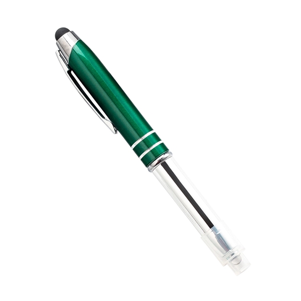 Stylus Pen with LED Flashlight plus 1C1P silkscreen imprint or laser... from ASI 37218 Athena Promo (tm)