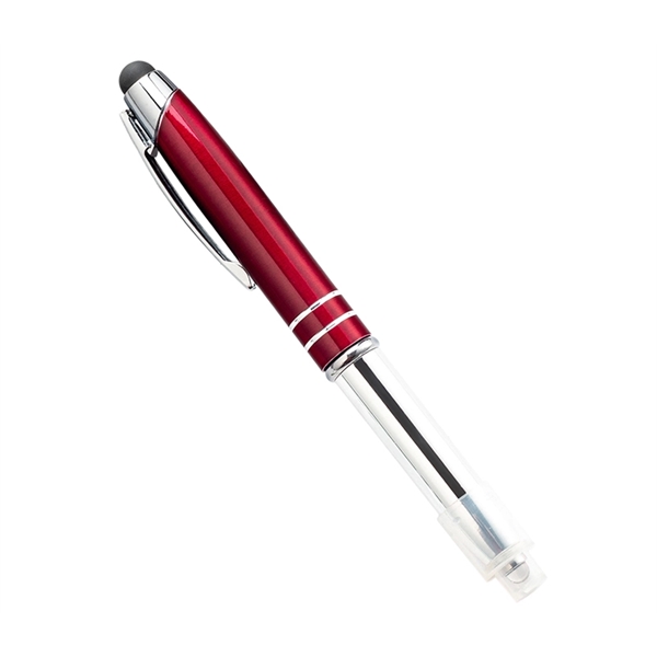 Stylus Pen with LED Flashlight plus 1C1P silkscreen imprint or laser... from ASI 37218 Athena Promo (tm)
