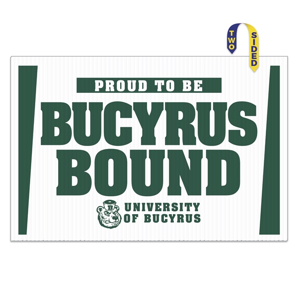 Corrugated Yard Sign  - Two Sides (12" x 18")... from ASI 56950 Gill Studios Inc / Gill-Line®