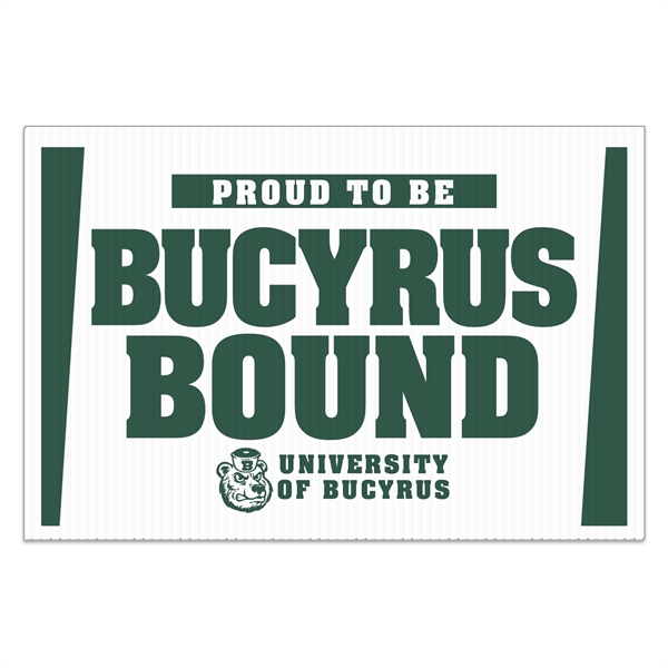 Corrugated Yard Sign (12" x 18")... from ASI 56950 Gill Studios Inc / Gill-Line®