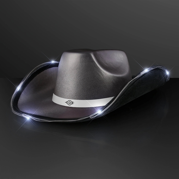 Deluxe Shiny Light Up Cowboy Hat; Blank & Imprint Pricing... from ASI 34194 ALightPromos