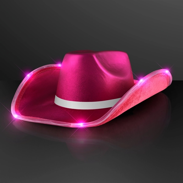 Deluxe Shiny Light Up Cowboy Hat; Blank & Imprint Pricing... from ASI 34194 ALightPromos