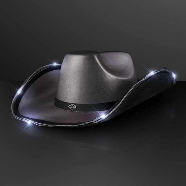 Deluxe Shiny Light Up Cowboy Hat; Blank & Imprint Pricing... from ASI 34194 ALightPromos