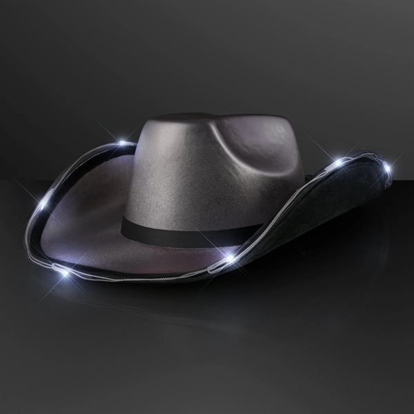 Deluxe Shiny Light Up Cowboy Hat; Blank & Imprint Pricing... from ASI 34194 ALightPromos
