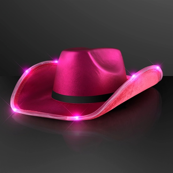 Deluxe Shiny Light Up Cowboy Hat; Blank & Imprint Pricing... from ASI 34194 ALightPromos