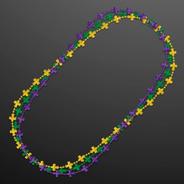 Fleur de Lis Beads for Mardi Gras; Blank Pricing... from ASI 34194 ALightPromos