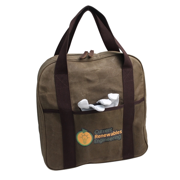 This heavy duty waxed canvas cable bag is built to last.... from ASI 79384 Preferred Nation Inc