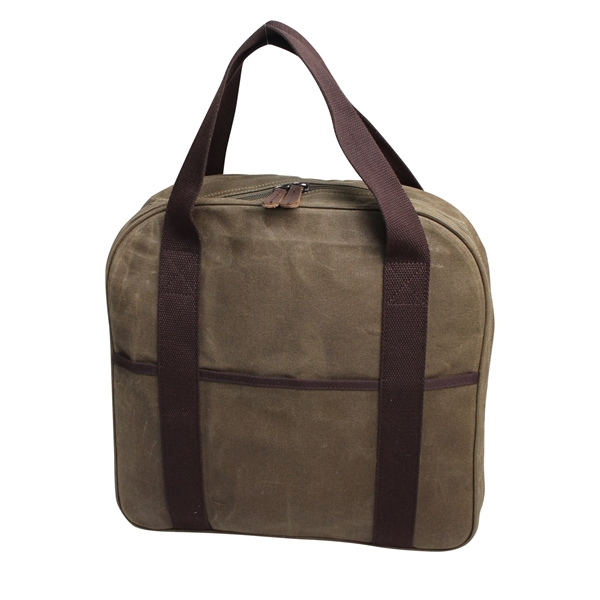 This heavy duty waxed canvas cable bag is built to last.... from ASI 79384 Preferred Nation Inc