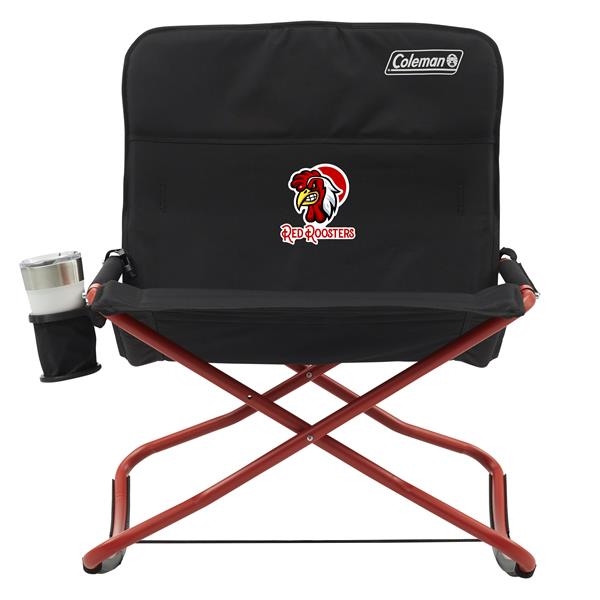 Steel frame outdoor rocker has comfortable seat and folds flat for... from ASI 45647 Coleman Co Inc / Coleman® Jarden Custom