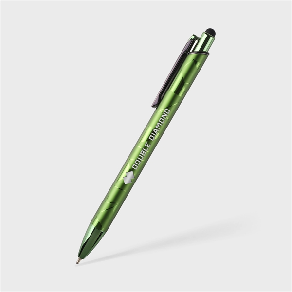 The Gemini Gem pen with stylus is an executive ballpoint metal... from ASI 61966 HPG / Hub Pen